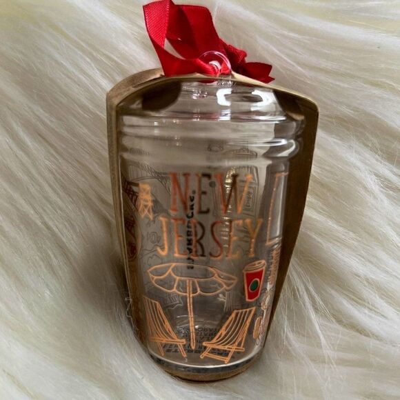 STARBUCKS BEEN THERE SERIES - NEW JERSEY - 2021 GLASS ORNAMENT - HTF! RARE - Picture 8 of 8